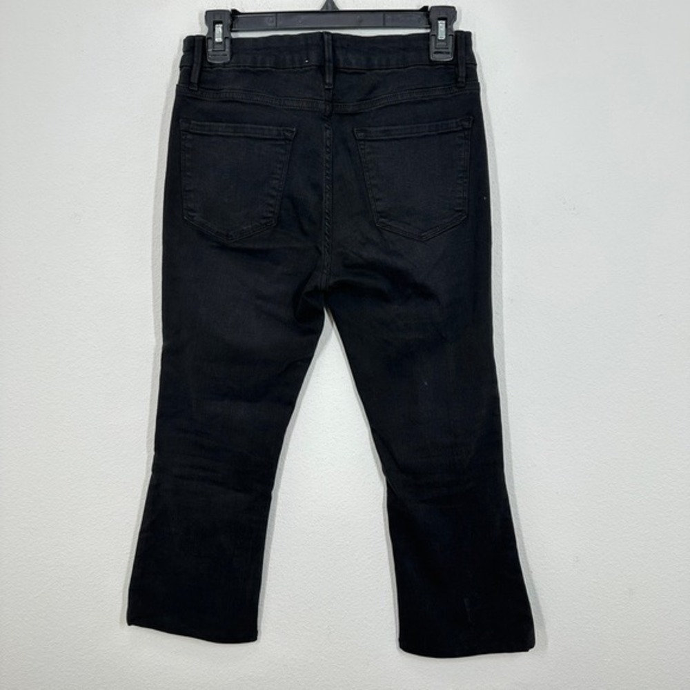 FRAME Le Crop Mini Boot Jeans Black Denim Cropped Flare‎ Womens Size 28 - Picture 5 of 9